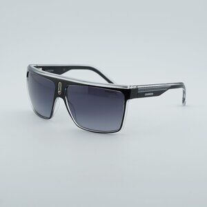 CARRERA 22/N 080S 9O Sunglasses Black/White Shield Frame, Grey Gradient Lenses